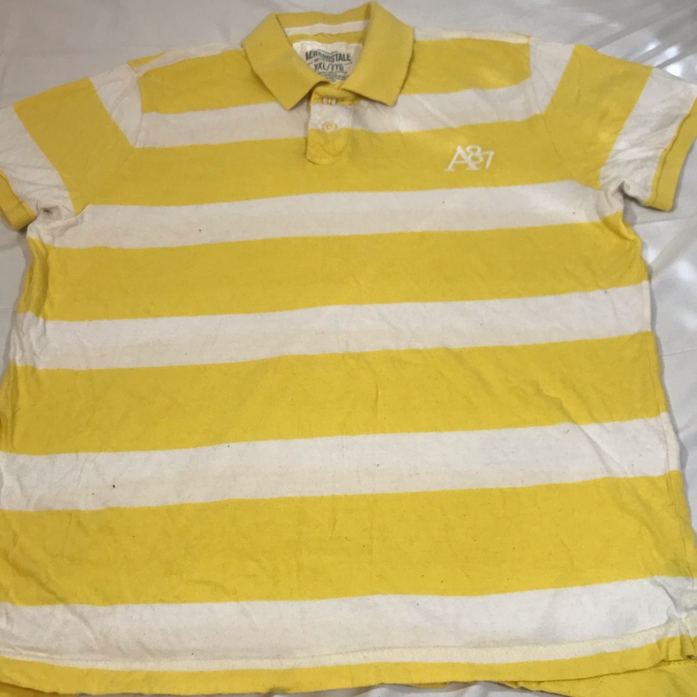 Aeropostale- striped polo style shirt